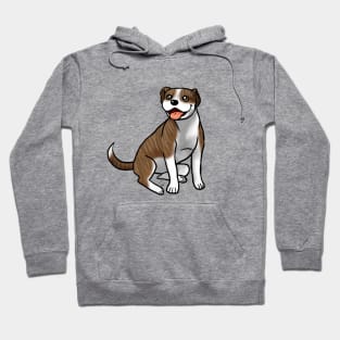 Dog - American Pit Bull - Brindle and White Hoodie